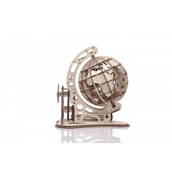 mr PlayWood Maquette en bois Globe terrestre, esprit steampunk Puzzles 3d en bois