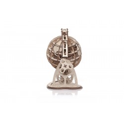 mr PlayWood Maquette en bois Globe terrestre, esprit steampunk Puzzles 3d en bois