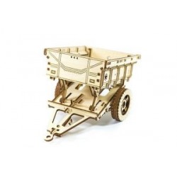 WOODEN.CITY Maquette en bois, Wooden City, La remorque du 4x4 Puzzles 3d en bois