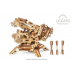 UGEARS Maquette médiévale, la Tour et la Baliste. Ugears 70048. Puzzles 3d en bois