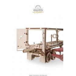 UGEARS Maquette en bois, la remorque du camion américain de Ugears. Puzzles 3d en bois