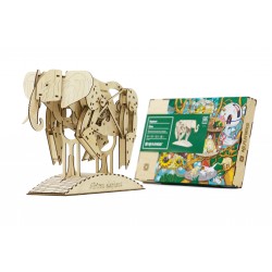 mr PlayWood puzzle3d en bois animaux, l'éléphant Puzzles 3d en bois
