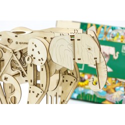 mr PlayWood puzzle3d en bois animaux, l'éléphant Puzzles 3d en bois