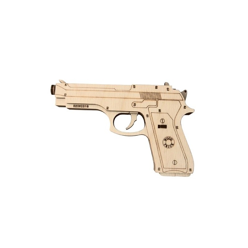 WOOD TRICK Wood Trick, pistolet à élastique, puzzle 3d en bois Puzzles 3d en bois