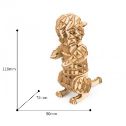 Robotime Puzzle 3d animaux, La marmotte, Robotime Puzzles 3d en bois
