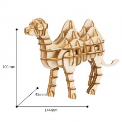 Robotime Puzzle 3d animaux, le Chameau, Robotime Puzzles 3d en bois