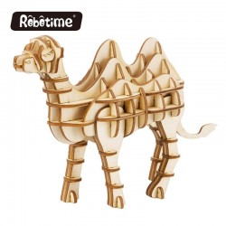 Robotime Puzzle 3d animaux, le Chameau, Robotime Puzzles 3d en bois