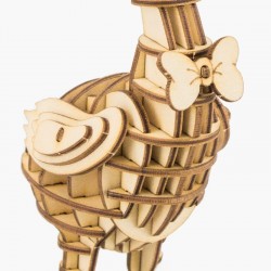 Robotime Puzzle 3d Animaux, L'oie, Robotime Puzzles 3d en bois