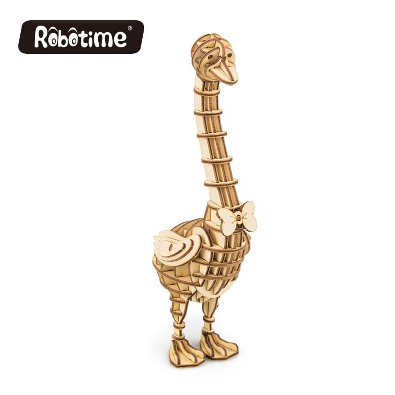 Robotime Puzzle 3d Animaux, L'oie, Robotime Puzzles 3d en bois