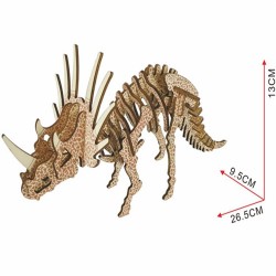  Triceratops, modèle en bois à décorer Animaux, dinosaures, insectes