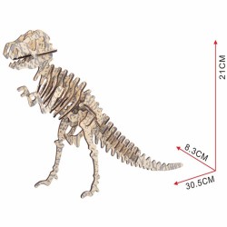  T REX, modèle en bois à assembler Puzzles 3d en bois