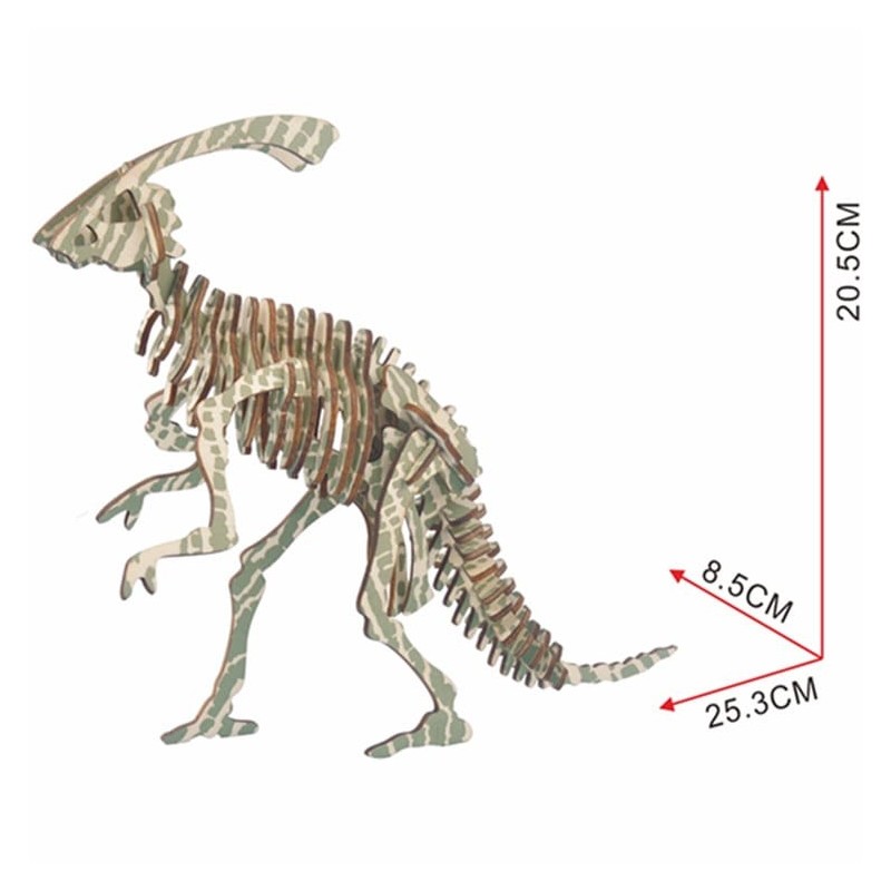 PARASAUROLOPHUS, dinosaure à assembler, en bois. Accueil
