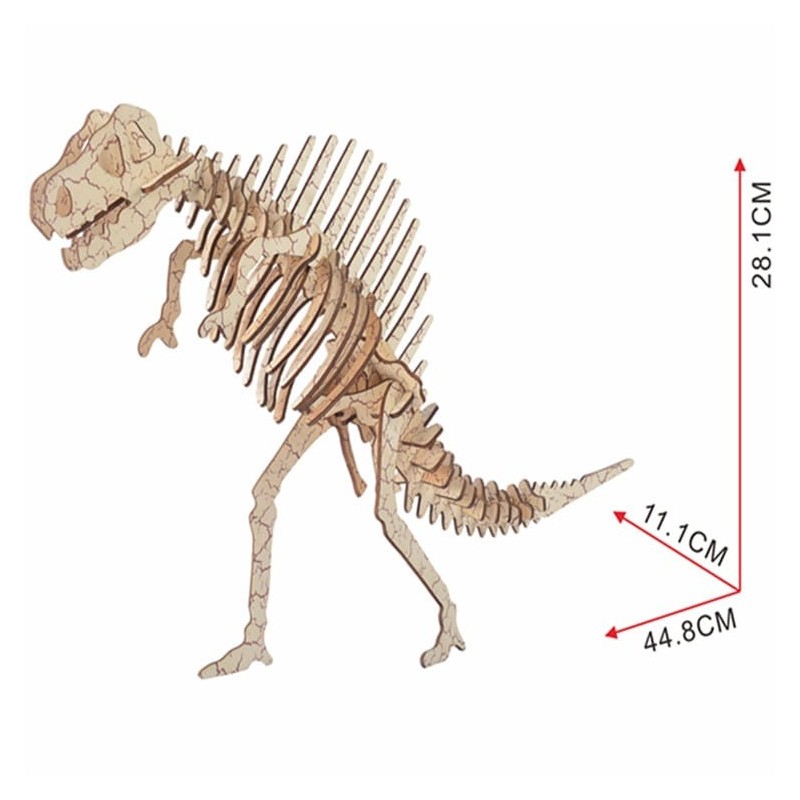  Puzzle 3d dinosaure, Spinosaurus. Puzzles 3d en bois