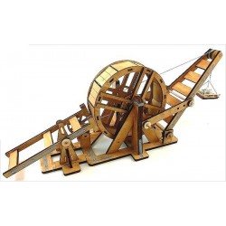 Esprit Maquette Maquette Médiévale fonctionnelle, grande grue à tambour Maquettes en bois