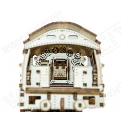 WOODEN.CITY Maquette en bois, locomotive et son tender, Wooden City Locomotives