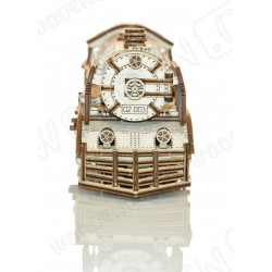 WOODEN.CITY Maquette en bois, locomotive et son tender, Wooden City Locomotives