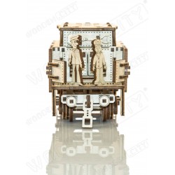 WOODEN.CITY Maquette en bois, locomotive et son tender, Wooden City Locomotives