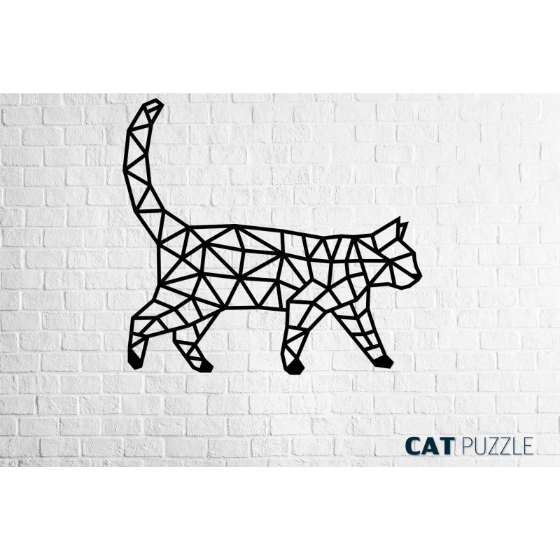 Eco Wood Art Le Chat, Décoration murale, DIY, puzzle 3d Puzzles 3d en bois