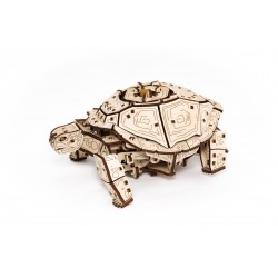 Eco Wood Art Puzzle 3d mécanique, la tortue, Eco Wood Art Puzzles 3d en bois