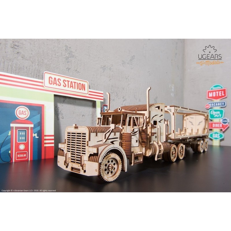 UGEARS Pack Heavy Boy et sa remorque, ugears Camions et bus