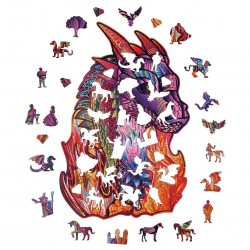 WOOD TRICK Puzzle en bois, le Dragon du Sorcier Puzzles en bois