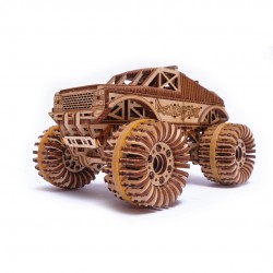 WOOD TRICK Maquette de Monster Truck Puzzles 3d en bois