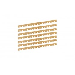 OCCRE Caillebotis de 50 mm, en bois. Accastillages