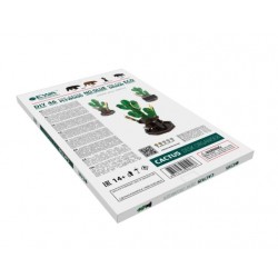 Eco Wood Art Organisateur de Bureau en forme de Cactus Puzzles 3d en bois
