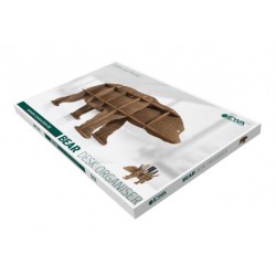 Eco Wood Art Organisateur de Bureau, Ours Brun Puzzles 3d en bois