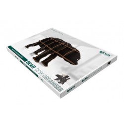 Eco Wood Art Organisateur de bureau, Ours Noir Puzzles 3d en bois