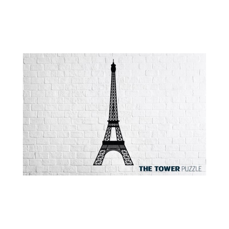 Eco Wood Art Tour Eiffel, décoration murale Décoration