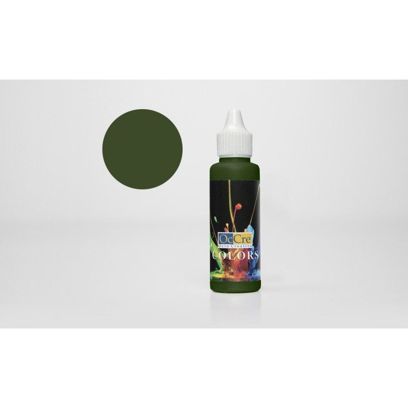 OCCRE Peinture acrylique, vert foncé,  pour maquettes, loisirs créatif OUTILLAGE ET ACCESSOIRES