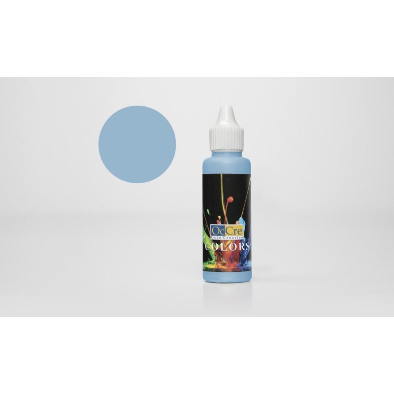 OCCRE Peinture acrylique, bleu clair,  pour maquettes, loisirs créatif OUTILLAGE ET ACCESSOIRES