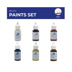 Artesania Latina Set de peintures et vernis pour le navire le Belem Colles, teintures, peintures