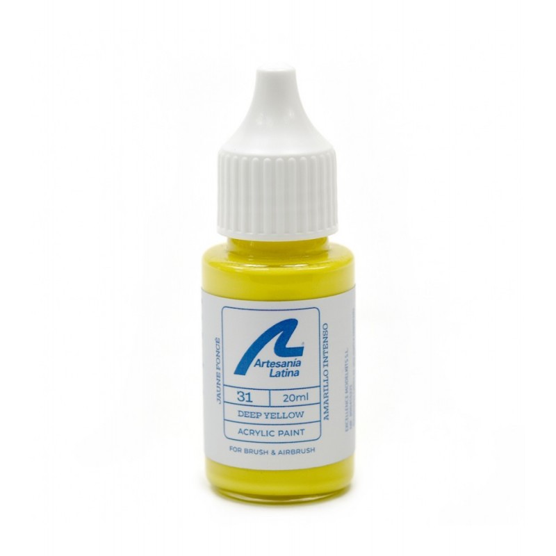 Artesania Latina Peinture acrylique, 20 ml, jaune foncé Colles, teintures, peintures