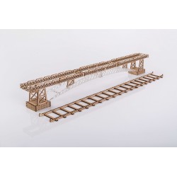 Rails et pont pour la locomotive Veter Models, maquette 3D en bois