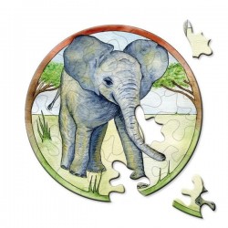 petit puzzle 33 pièces Panda, Curiosi, 4260089029590