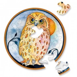 puzzle 33 pièces la chouette, Curiosi, 4260089025776