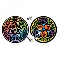 puzzle en bois, curiosi, motif celtic coloré, bourgeon