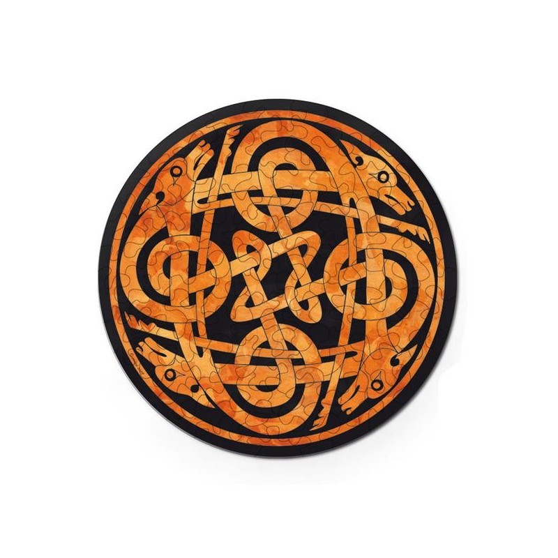 puzzle en bois, curiosi, motif chien celtic, 4260089028036