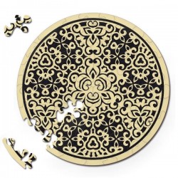 puzzle en bois curiosi, inspiration sable, 2 décorations, 4260089025844
