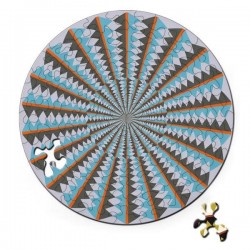 puzzle en bois,rond, 2 motifs, curiosi 4260089029835