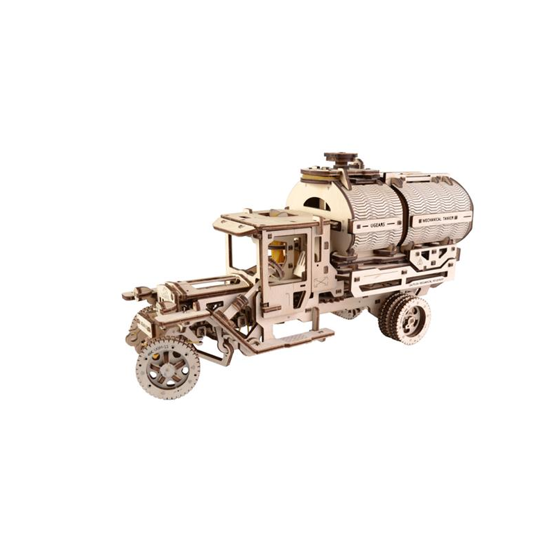 UGEARS Puzzle 3d mécanique en bois, le camion citerne, Ugears Puzzles 3d en bois