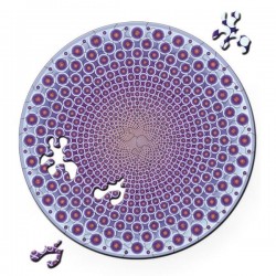 puzzle en bois,rond, 2 motifs, curiosi 4260089029811
