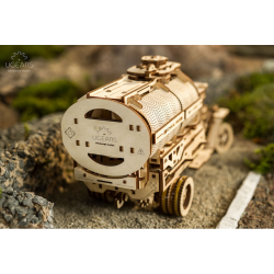 UGEARS Puzzle 3d mécanique en bois, le camion citerne, Ugears Puzzles 3d en bois