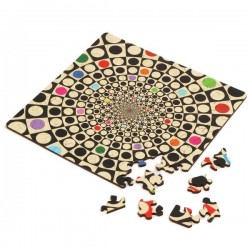 puzzle Curiosi, en bois, motif fun