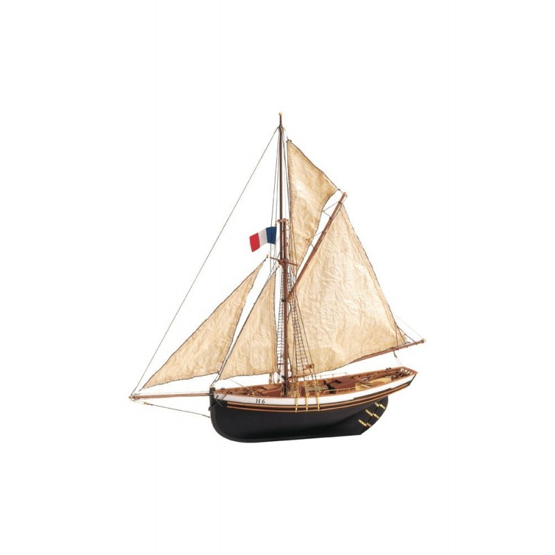 Maquette en bois à construire du cotre Jolie Brise reproduite à l´échelle 1/50. Artesania Latina, 8421426221800