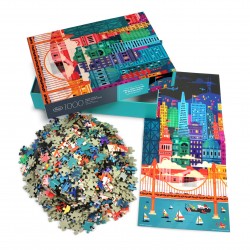Puzzle 1000 pièces, San Francisco, Fred and Friends