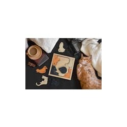 Puzzle en bois, les chats dormants,  Fred and Friends