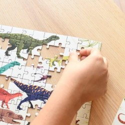 Puzzle dinosaure, 280 pièces, Poppik